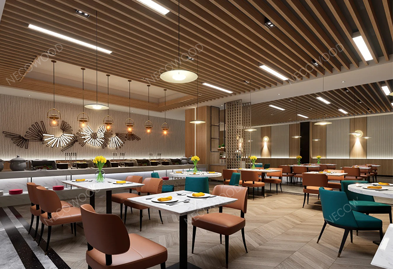 Necowood Melancarkan Siling WPC Dalaman Premium & Panel Dinding WPC untuk Pembinaan Kediaman & Komersial Global