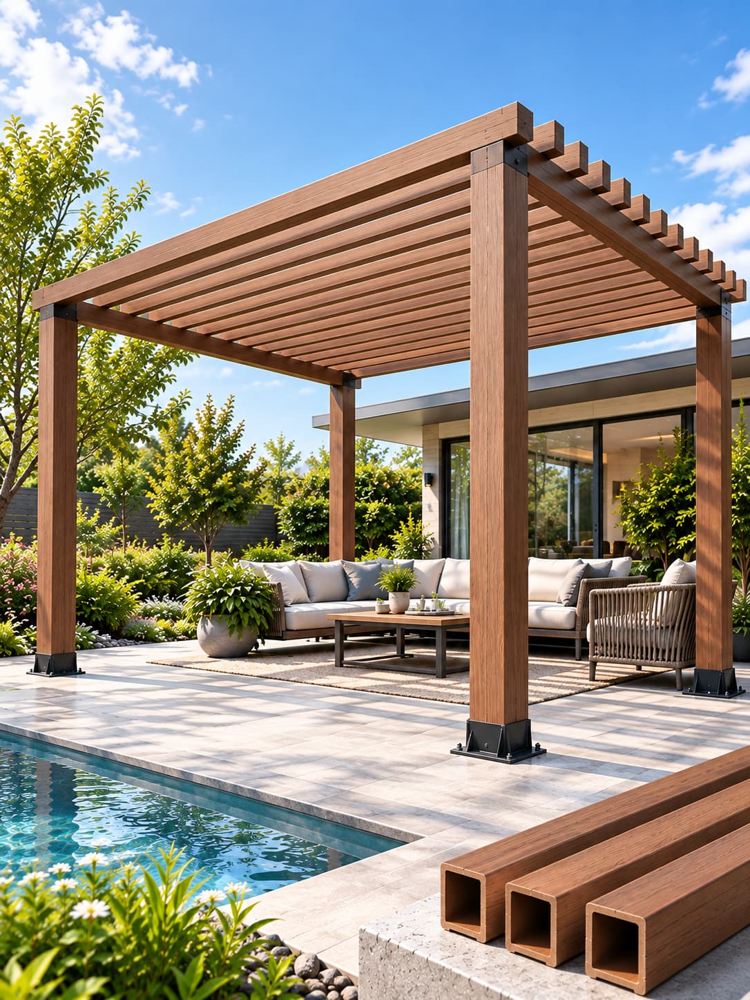 Panduan Struktur WPC Pergola: Had Span, Reka Bentuk Subframe & Perbandingan Bahan