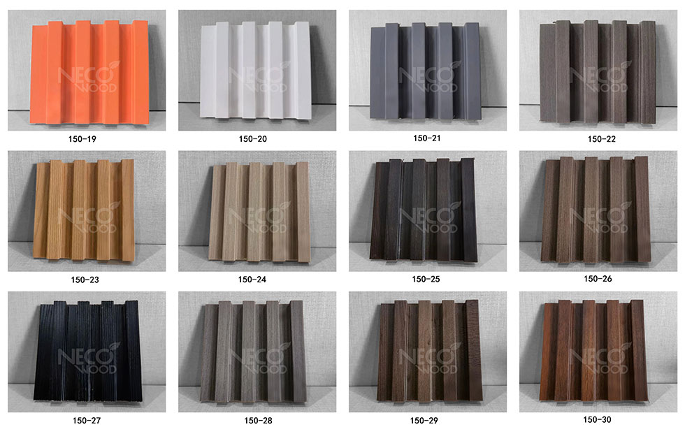 WPC Bamboo Fiber Grille Great Wall Panel