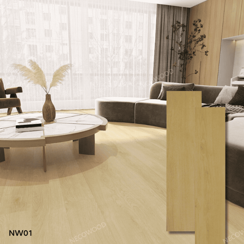 Vinyl kayu mewah klik kunci lantai spc lantai