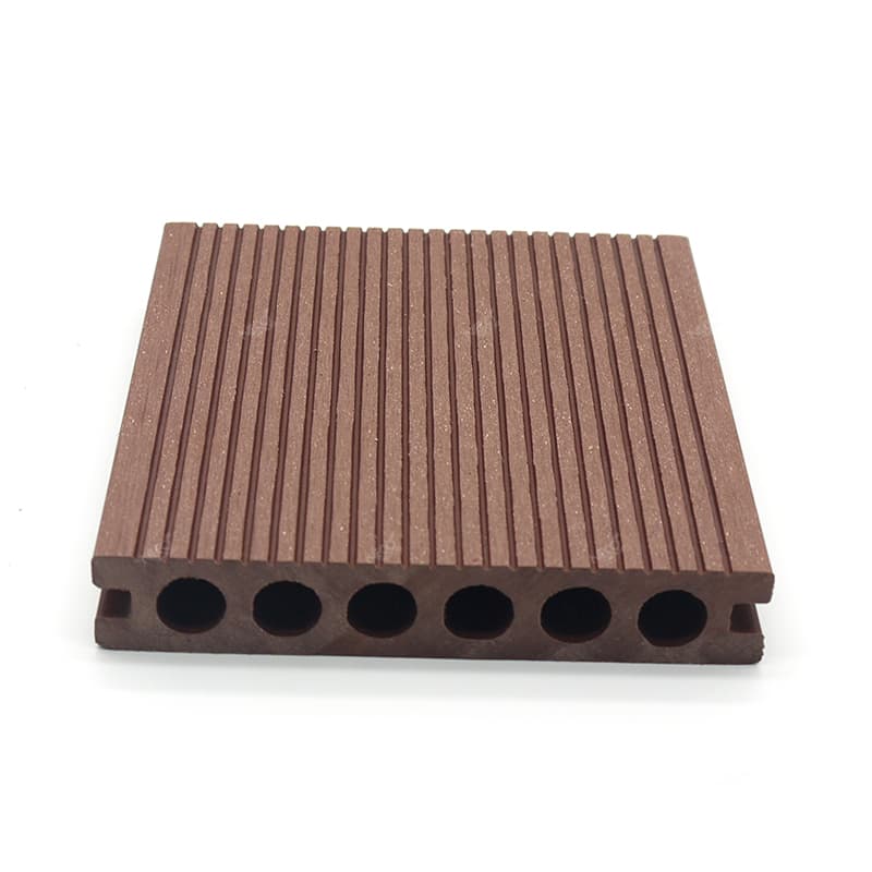 Decking Komposit Lubang Bulat WPC Luaran Decking Komposit Lubang Bulat WPC Luaran