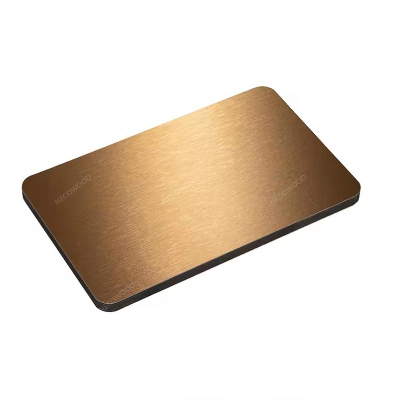 Permukaan logam 8mm papan dinding arang buluh